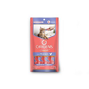 Petisco Snack Cremoso Origens Creminho Frango para Gatos
