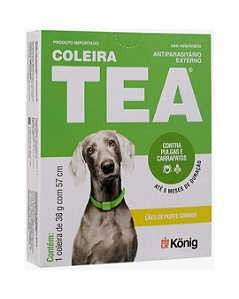 Coleira Antipulgas Antiparasitária Tea Konig para Cães G 57 cm