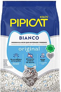 Areia Higiênica PipiCat Bianco para Gatos 1,8kg