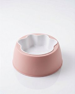 Comedouro Formato de Patinha Pet com tigela removível para Cães e Gatos