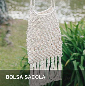 Kit Bolsa Sacola - Por Osana Macramê