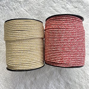 Cordão Safira Mesclado 4mm (50 metros) - Cordão Náutico Trançado com Alma
