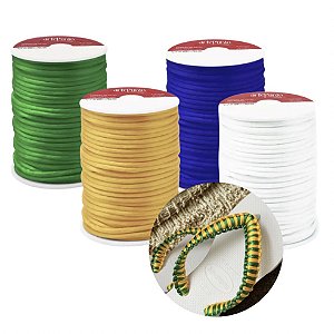 KIT COPA 2026 - 4 Cordão Cetim 4mm (40m cada)