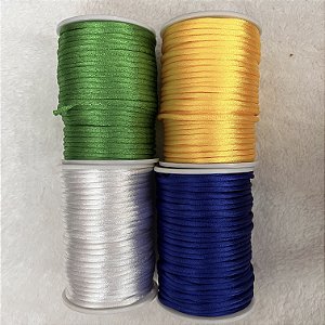 KIT COPA 2026 - 4 Cordão Cetim 2mm (50m cada)