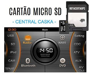 Cartão Micro Sd Gps Central Caska  BR e BR + IGo