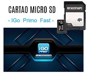 Cartão SD Gps IGo Primo Fast 2.5 + Frete Grátis