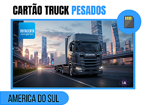 Cartão GPS 2026 iGO Truck Pesados - America do Sul