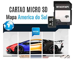 Cartão Micro Sd Gps iGo Navione - America do Sul