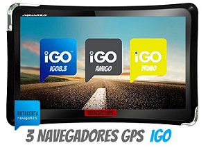 simulação de rota GPS Multilaser GP040 IGO amigo 