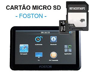 Cartão Micro SD Gps Foston FS / iGo8.4 Lambo 2024