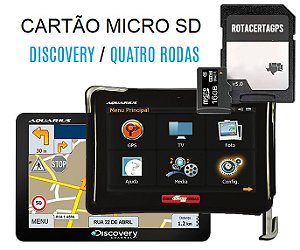 Cartão Micro SD Gps iGo Aquarius Quatro Rodas / Discovery 2024
