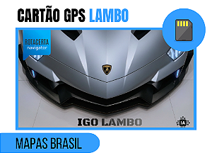 Cartão GPS IGO Navegador Lambo 2026