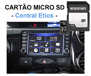 Cartão Micro Sd Gps Central Toyota Etios 2014 há 2019