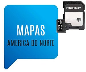Cartão SD iGo Com Mapas America Norte Estados Unidos ,Canada ,México + Brasil