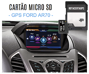 Cartão Micro SD Navegador Gps iGo Central Ford AR70