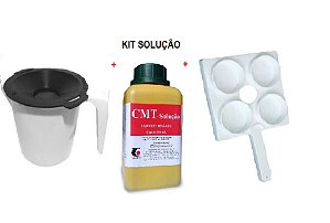 Kit Teste Mastite Solução Cmt + Raquete + Caneca Fundo Preto