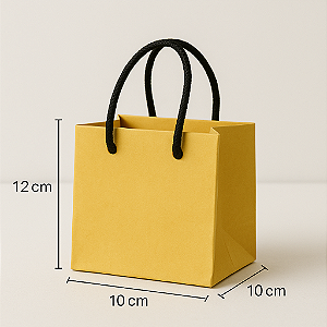 Sacola Amarela - Pacote com 50 Sacola Ideal Para Bijuteria
