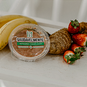 PURÊZINHO DE INHAME COM MORANGO E BANANA