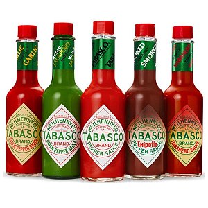 Kit Molho Pimenta Tabasco 60ml - 5 sabores diferentes