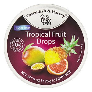 Bala Tropical Fruit Zero Açúcar Cavendish & Harvey Lata 175g