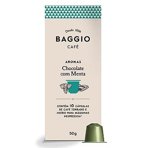 Cápsulas de Café Nespresso Baggio Chocolate com Menta - 10 unidades
