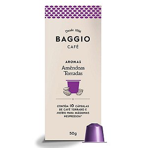 Cápsulas de Café Nespresso Baggio Aroma Amêndoas - 10 unidades