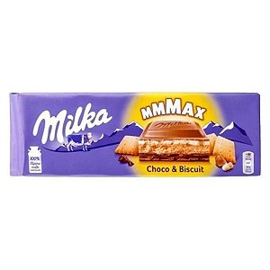 Chocolate Milka Recheado Choco & Biscuit 300g - Biscoito e Creme