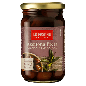 Azeitona Preta Sem Caroço 360g La Pastina