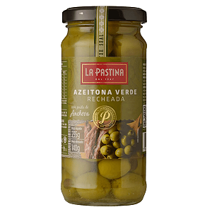 Azeitona Verde Recheada Com Anchova 235g La Pastina