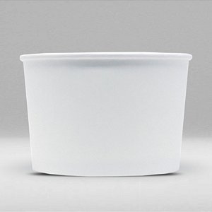 Pote de Papel Branco Biodegradável e Reciclável 140ml Caixa com 1500 Unidades