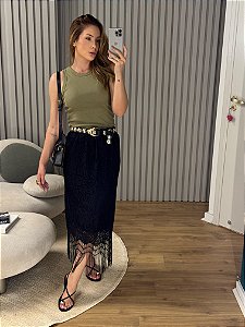 Saia Renda e Franjas Nath