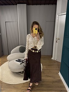 Saia Suede Valentina