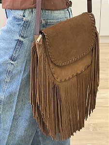 Bolsa Couro Franjas Laila