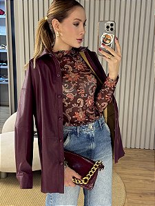Blusa Tule Floral Paisley