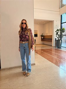 Blusa Tule Floral