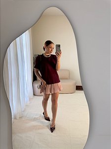 Shorts Saia Plissado Renata