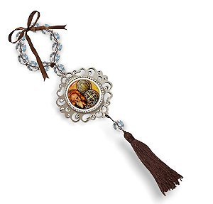 Adorno de Porta Medalha de São Bento Strass 31cm
