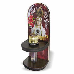 Adorno Porta Água Benta Sagrado Coração de Maria 20cm