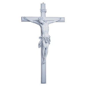 Crucifixo Cruz de Parede em Mármore 53cm
