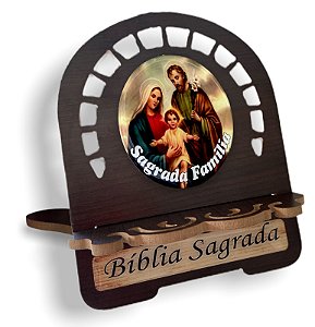 Porta Biblia Sagrada Familia Madeira G 30 x 25,5