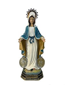 Imagem N Senhora das Graças Resplendor Resina Importada 30cm