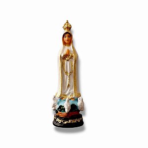Imagem Nossa Senhora Fatima 7 cm resina nacional