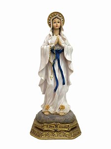 Imagem Nossa Senhora De Lourdes Resina Importada 42cm