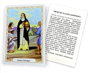 100 Santinho Folheto Oração Santa Edwiges