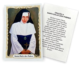 100 Santinho Folheto Oração Santa Dulce Dos Pobres