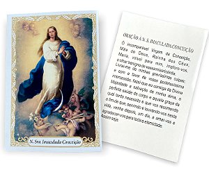 100 Santinho Folheto Oração N Senhora Imaculada Conceição
