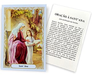 100 Santinho Folheto Oração Santa Ana