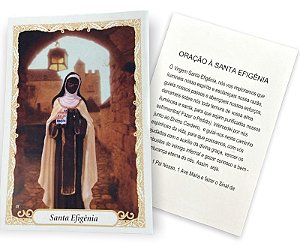 100 Santinho Folheto Oração Santa Efigenia