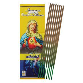 6 pacote Incenso Varetas Sagrado Coração Maria Aroma Sandalo