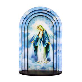 Capela em MDF Resinado Nossa Senhora das Graças 3D 24 cm